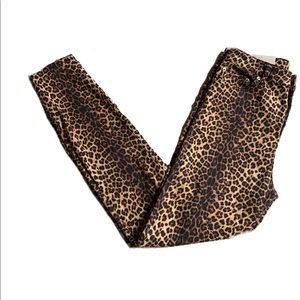Zara - Leopard Print High Waist Skinny